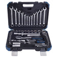 Set 61chei tubulare si chei combinate HYUNDAI HY - 59656 HYUNDAI - scule electrice si unelte profesionale - BricoMart