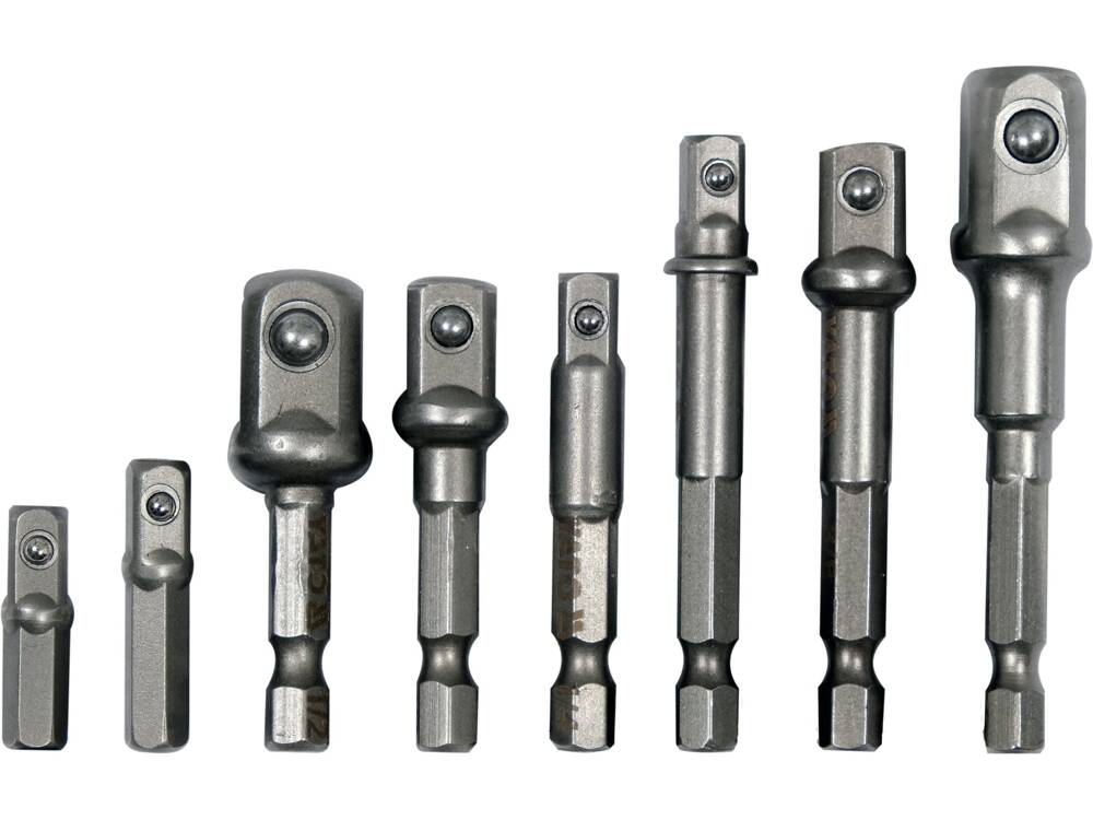 SET 8 ADAPTOARE YATO YT-04639 CU PRINDERE HEXAGONALA 1/4, 3/8, 1/2 YATO - scule electrice si unelte profesionale - BricoMart