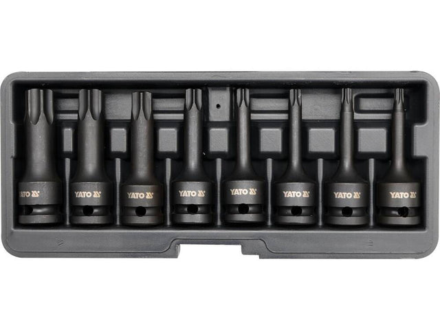 SET 8 CHEI YATO YT-1065 TUBULARE DE IMPACT, TORX 1/2 YATO - scule electrice si unelte profesionale - BricoMart