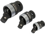 SET ADAPTOARE CARDANICE DE IMPACT 1/4"; 3/8"; 1/2" Yato YT - 10642 - 34.5 mm, 17 mm, 8.3 mm, 48 mm Yato - scule electrice si unelte profesionale - BricoMart