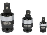 SET ADAPTOARE CARDANICE DE IMPACT 1/4"; 3/8"; 1/2" Yato YT - 10642 - 34.5 mm, 17 mm, 8.3 mm, 48 mm Yato - scule electrice si unelte profesionale - BricoMart