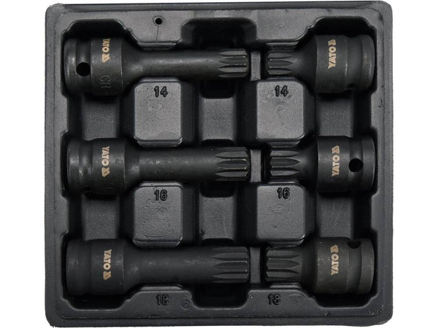 SET BITI IMPACT YATO YT-10652 1/2, SPLINE YATO - scule electrice si unelte profesionale - BricoMart