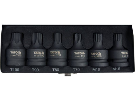 SET BITI TORX YATO YT-10653 / SPLINE, 6 BUC, 3/4 YATO - scule electrice si unelte profesionale - BricoMart