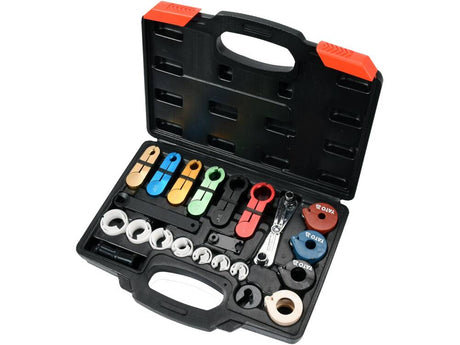 SET BLOCARE CONDUCTE YATO YT-06301 AER CONDITIONAT SI COMBUSTIBIL, 23 PIESE YATO - scule electrice si unelte profesionale - BricoMart
