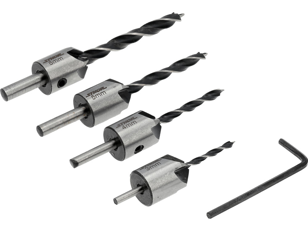 SET BURGHIE CU ZENCUITOR, 5 PIESE Sthor 22720 Sthor - scule electrice si unelte profesionale - BricoMart