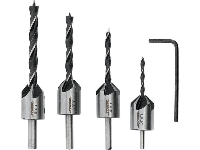 SET BURGHIE CU ZENCUITOR, 5 PIESE Sthor 22720 Sthor - scule electrice si unelte profesionale - BricoMart