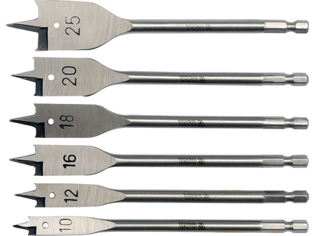 SET BURGHIE PLATE YATO YT-3258 PENTRU LEMN 10-25, 6 BUC YATO - scule electrice si unelte profesionale - BricoMart