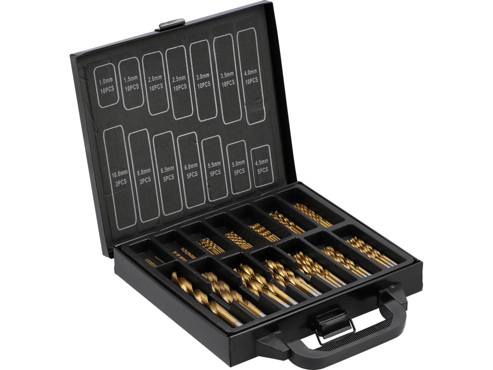 SET BURGHIE PT METAL 1 - 10MM, 99 BUC Yato YT - 44591 - 4.0 mm, 6.5 mm, 10.0 mm, rezistent Yato - scule electrice si unelte profesionale - BricoMart