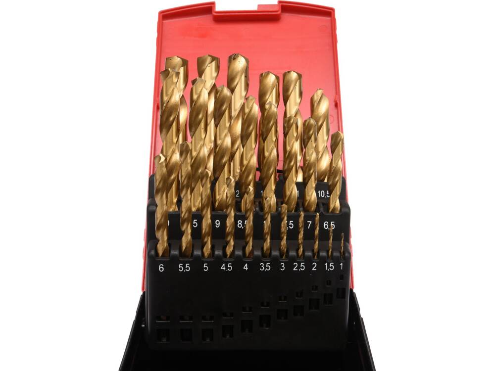 SET BURGHIE TITAN, YATO YT-44676 1-13MM, 25 BUC YATO - scule electrice si unelte profesionale - BricoMart