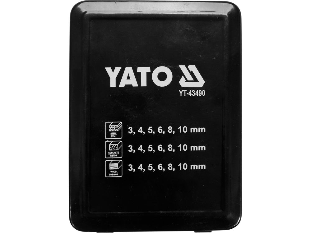 SET BURGHIE UNIVERSALE 18 BUC Yato YT - 43490 - 10 mm Yato - scule electrice si unelte profesionale - BricoMart