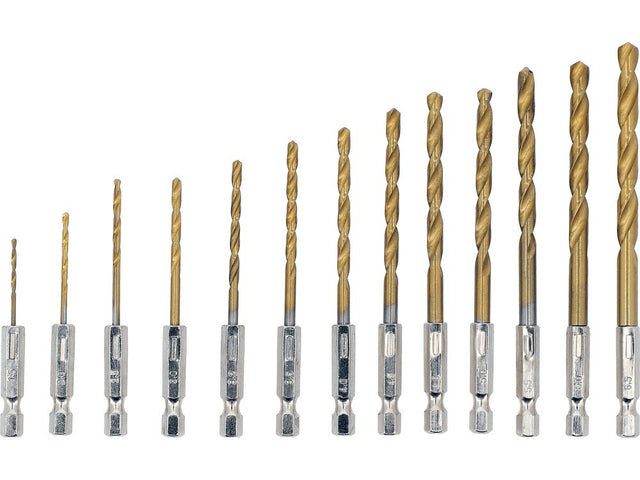 SET BURGIE PT METAL PRINDERE HEX, 13 BUC Sthor 21655 Sthor - scule electrice si unelte profesionale - BricoMart