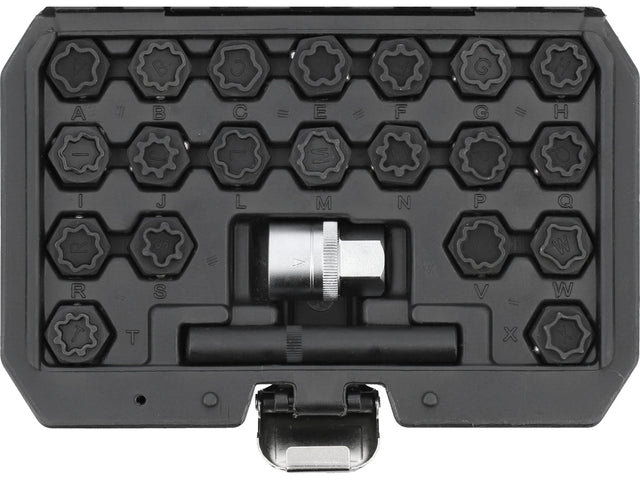 SET CHEI ANTIFURT JANTE AUDI, 22 PIESE Yato YT - 060304 Yato - scule electrice si unelte profesionale - BricoMart