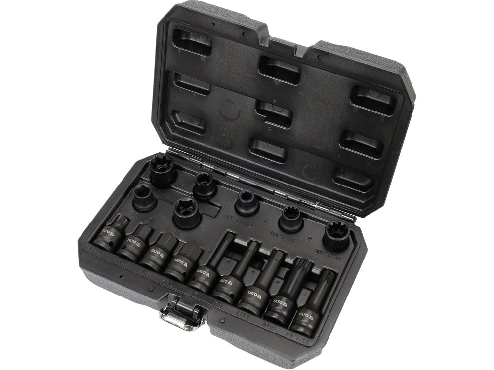 SET CHEI ETRIER DE FRANA 16 BUC Yato YT - 06811 - 12.7 mm, 14 mm, 19 mm, 22 mm Yato - scule electrice si unelte profesionale - BricoMart