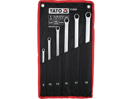 Set chei inelare lungi cu clichet 6 buc. YATO YT-50385 - imagine 2