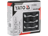 SET CHEI PENTRU INJECTOARE 1/2'', 3 BUC Yato YT - 17619 - 14 mm, 17 mm, 352a, 19 mm Yato - scule electrice si unelte profesionale - BricoMart