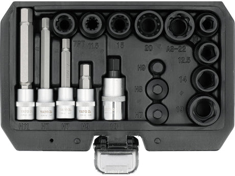 SET CHEI SITEM FRÂNARE 1/2" 3/8" Yato YT - 06812 Yato - scule electrice si unelte profesionale - BricoMart