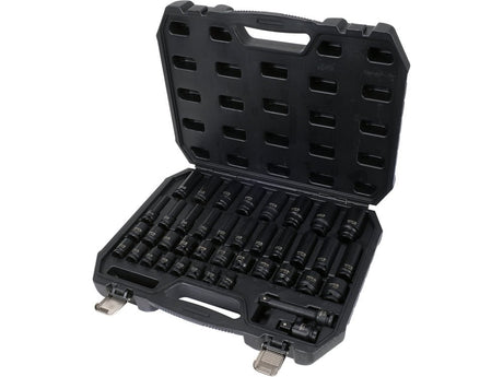 SET CHEI TUBULARE DE IMPACT 1/2'', 40 PIESE Yato YT - 10555 - 12.7 mm, CrMo Yato - scule electrice si unelte profesionale - BricoMart