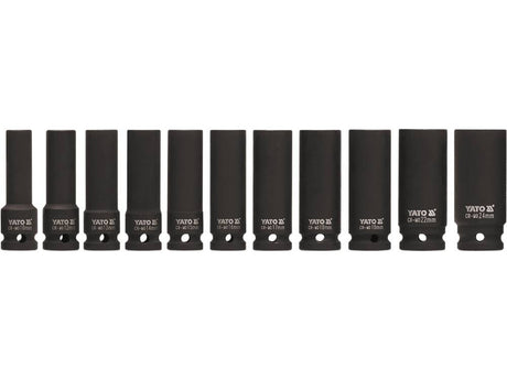SET CHEI TUBULARE YATO YT-1054 ADANCI DE IMPACT, 11 BUC YATO - scule electrice si unelte profesionale - BricoMart