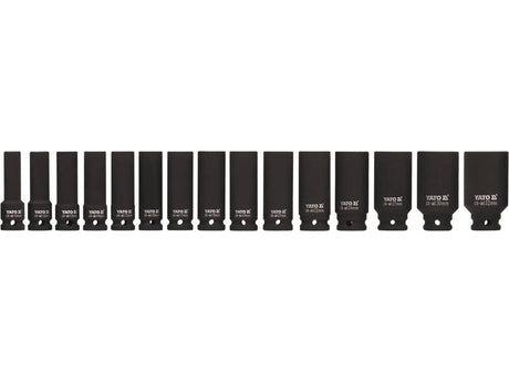 SET CHEI TUBULARE YATO YT-1055 ADANCI DE IMPACT, 15 BUC YATO - scule electrice si unelte profesionale - BricoMart