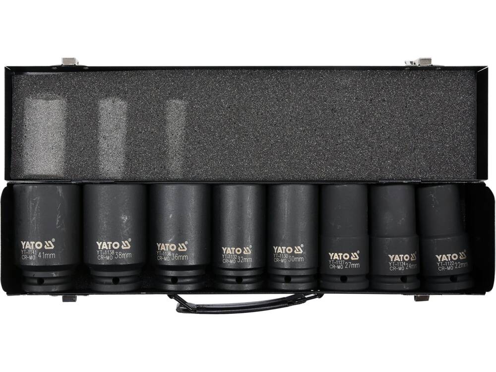 SET CHEI TUBULARE YATO YT-1155 DE IMPACT 22-41MM YATO - scule electrice si unelte profesionale - BricoMart