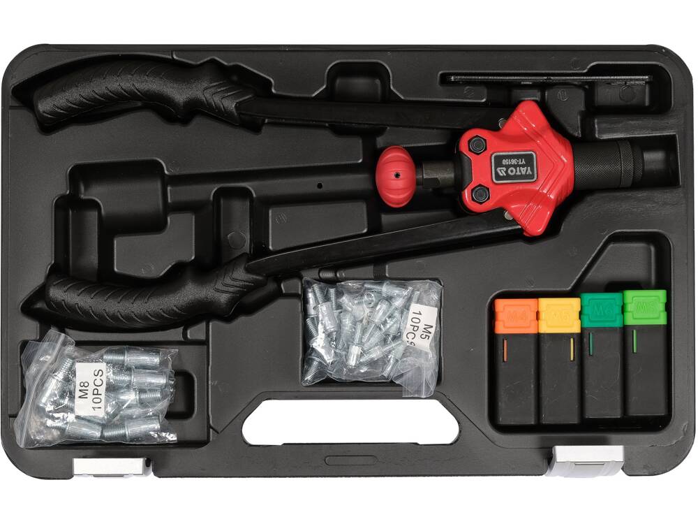 SET CLESTE SURUBURI YATO YT-36150 NITUIBILE M4-M8, 46 BUC YATO - scule electrice si unelte profesionale - BricoMart
