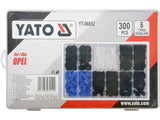 SET CLIPSURI AUTO YATO YT-06652 OPEL 300 BUC YATO - scule electrice si unelte profesionale - BricoMart