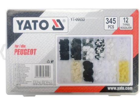 SET CLIPSURI AUTO YATO YT-06653 PEUGEOT 345 BUC YATO - scule electrice si unelte profesionale - BricoMart