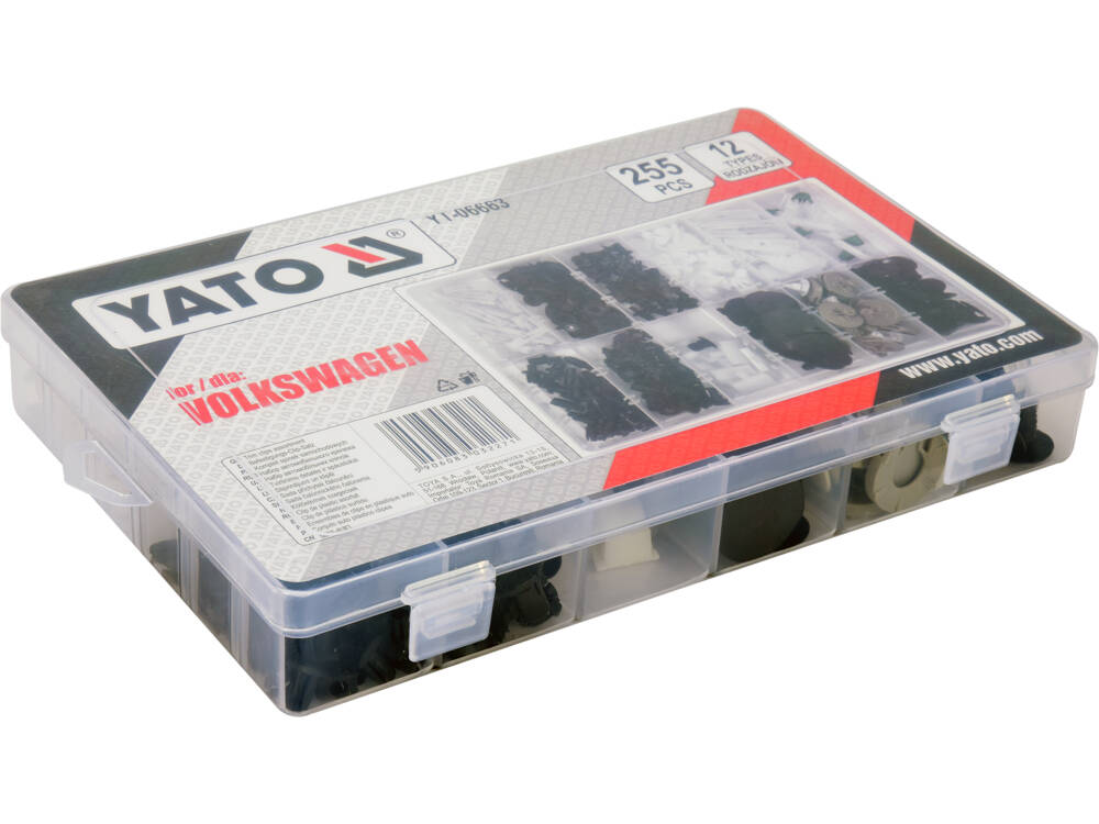 SET CLIPSURI AUTO YATO YT-06663 VOLKSWAGEN 255BUC YATO - scule electrice si unelte profesionale - BricoMart