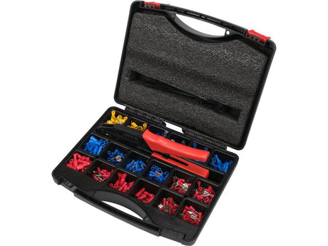 SET CONECTORI ELECTRICI YATO YT-068920 SI CLESTE DE SERTIZAT, 551 PIESE YATO - scule electrice si unelte profesionale - BricoMart