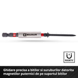 Set de 39 de biti de impact Einhell M-CASE, biti de 25 mm, biti de 50 mm, prize hexagonale, suport pentru biti de 60 mm cu cutie de depozitare Einhell - scule electrice si unelte profesionale - BricoMart