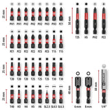 Set de 39 de biti de impact Einhell M-CASE, biti de 25 mm, biti de 50 mm, prize hexagonale, suport pentru biti de 60 mm cu cutie de depozitare Einhell - scule electrice si unelte profesionale - BricoMart