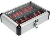 SET DE FREZE YATO YT-68007 PT. LEMN 15 BUC YATO - scule electrice si unelte profesionale - BricoMart