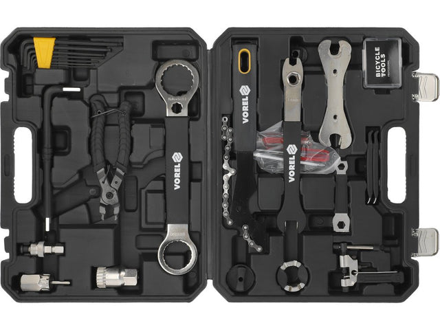 SET DE SCULE PENTRU BICICLETA, 30 PIESE Vorel 58770 Vorel - scule electrice si unelte profesionale - BricoMart