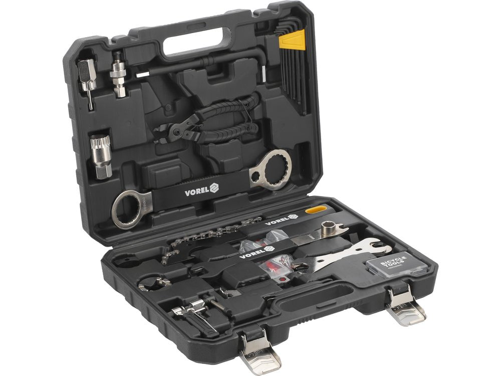 SET DE SCULE PENTRU BICICLETA, 30 PIESE Vorel 58770 Vorel - scule electrice si unelte profesionale - BricoMart