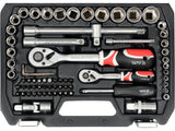 SET DE SCULE YATO YT-38782 1/2, 1/4, 72 PIESE YATO - scule electrice si unelte profesionale - BricoMart