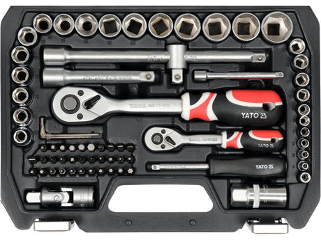 SET DE SCULE YATO YT-38782 1/2, 1/4, 72 PIESE YATO - scule electrice si unelte profesionale - BricoMart