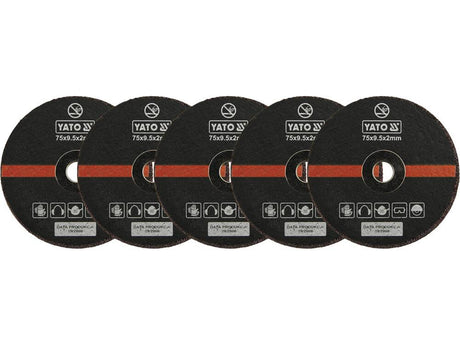 SET DISCURI TAIAT YATO YT-0994 METAL, 75MM YATO - scule electrice si unelte profesionale - BricoMart