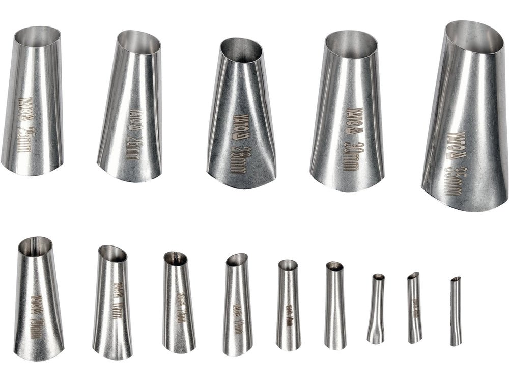 SET DUZE PENTRU SILICON 14 BUC Yato YT - 52622 - 35 mm, inox Yato - scule electrice si unelte profesionale - BricoMart