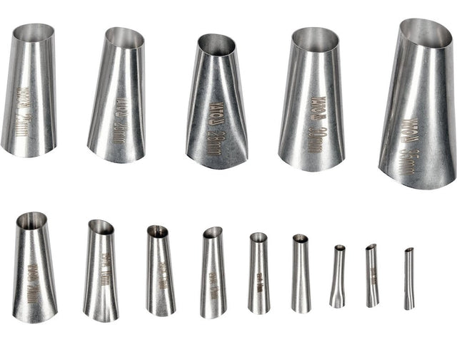 SET DUZE PENTRU SILICON 14 BUC Yato YT - 52622 - 35 mm, inox Yato - scule electrice si unelte profesionale - BricoMart