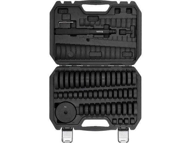 SET EXTRACTOARE BUCSE SI RULMENTI Yato YT - 25410 - 65 mm, 74 mm, 20 x 220 mm, 12 x 40 mm Yato - scule electrice si unelte profesionale - BricoMart