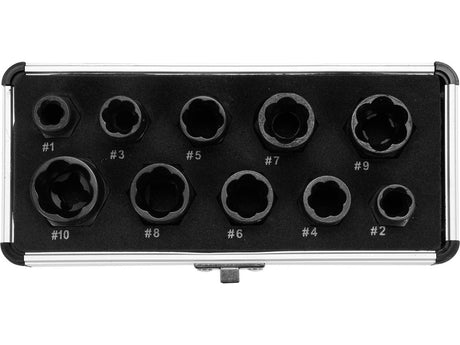SET EXTRACTOARE SURUBURI, YATO YT-06031 3/8, 10 BUC YATO - scule electrice si unelte profesionale - BricoMart