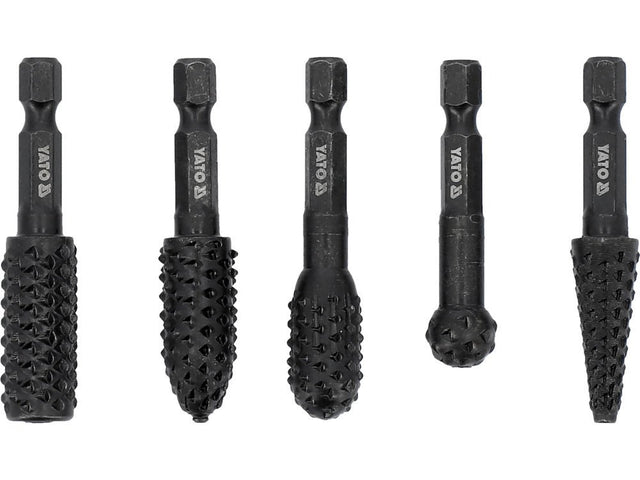 SET FREZE PENTRU YATO YT-61747 LEMN, HEX, 5 BUC YATO - scule electrice si unelte profesionale - BricoMart