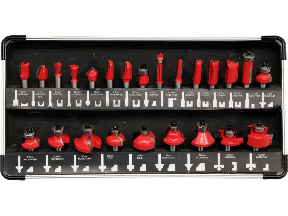 SET FREZE PENTRU YATO YT-6801 LEMN 25 BUC YATO - scule electrice si unelte profesionale - BricoMart