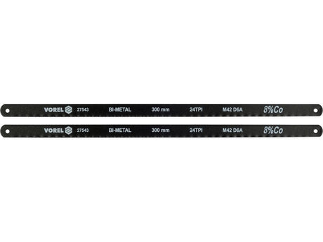 SET PANZE FIERASTRAR VOREL 27543 BI-METAL, 24TPI, COBALT 8% 300X12.6X0.65MM, 2 BUC VOREL - scule electrice si unelte profesionale - BricoMart