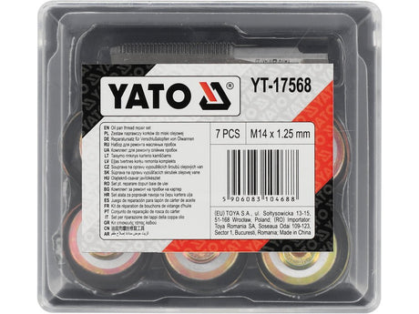 SET REPARAT BUSOANE YATO YT-17568 BAIE DE ULEI M14X1.25MM, 7 PIESE YATO - scule electrice si unelte profesionale - BricoMart