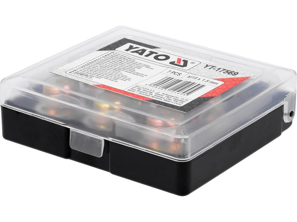 SET REPARAT BUSOANE YATO YT-17569 BAIE DE ULEI M18X1.5MM, 7 PIESE YATO - scule electrice si unelte profesionale - BricoMart