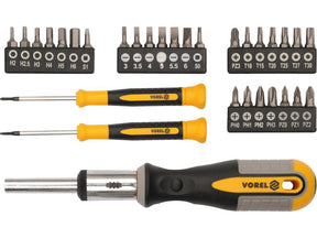 SET SURUBELNITA CU VOREL 64655 CLICHET + BITI, 31 BUC VOREL - scule electrice si unelte profesionale - BricoMart