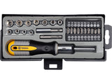 SET SURUBELNITA CU VOREL 64660 CLICHET + BITI 36 BUC VOREL - scule electrice si unelte profesionale - BricoMart