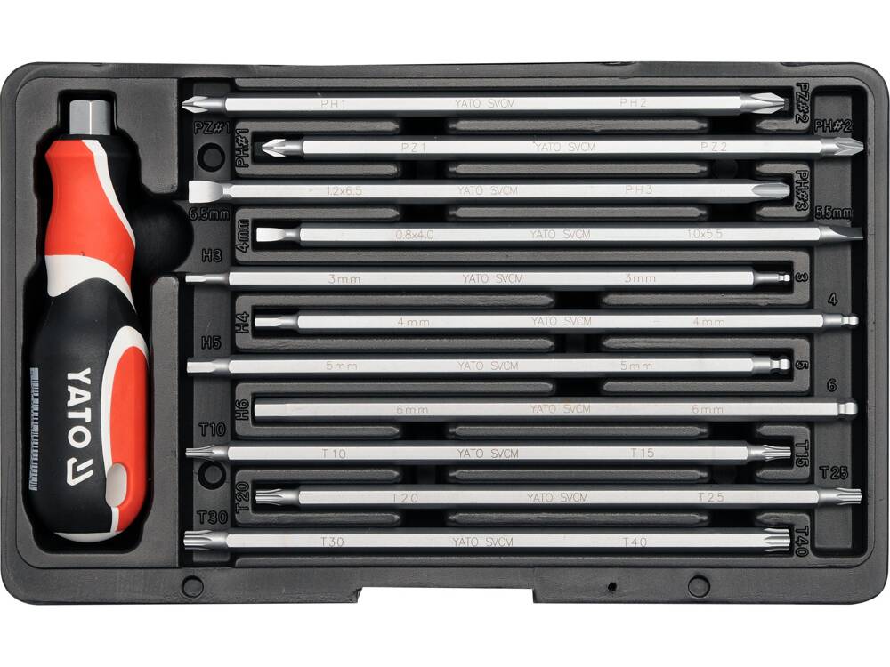 SET SURUBELNITE CU YATO YT-2797 CAPAT DUBLU, 12 BUC YATO - scule electrice si unelte profesionale - BricoMart