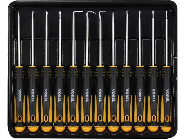 SET SURUBELNITE PRECIZIE, VOREL 64555 12 PIESE VOREL - scule electrice si unelte profesionale - BricoMart